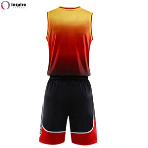 เสื้อบาสเก็ตบอลดีไซน์ใหม่ปี 2025 แบบยูนิเซ็กซ์ สีทอง คุณภาพสูง พิมพ์ลายดิจิทัล แขนสั้น ปรับแต่งได้ ไซส์พลัส ชุดเซ็ต Inspire - Product Image 3