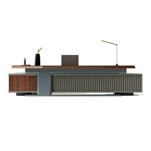 Current L Shape Extendable Executive <b>Office</b> Table Easy Assembly Wooden Furniture Boss CEO Manager Desk Station Workstation Count - Product Image 6