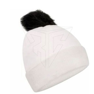 Vente en gros de bonnets unisexes pour adultes de haute qualité, 100% coton tricoté, respirant, imperméable, tendance, chauds pour l'hiver, teints unis, logo personnalisé - Product Image 3