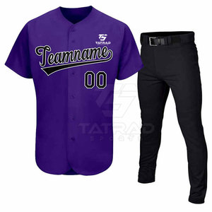 Nuevo Diseño, Logotipo Personalizado, Transpirable, de Secado Rápido, Sublimado, Impreso, 100% Poliéster, Conjuntos de Uniformes de Béisbol Personalizados, Más Vendidos - Product Image 1