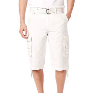 Pantalones Cortos Casuales de Algodón Pique, Transpirables, Texturizados, Ligeros, Estilo Deportivo de Verano, Pantalones Cortos Sólidos para Hombre - Product Image 1