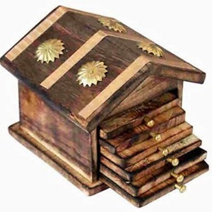 Nouvellement arrivé personnalisé bois et laiton incrustation thé métal incrustation fabricant et exportateur nouveau Design vaisselle bois - Product Image 5