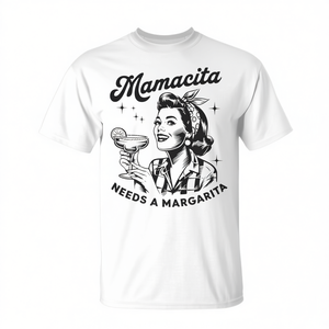 Maglietta 'Mamacita Needs a Margarita' per Festa Messicana Divertente - per Uso Promozionale - Product Image 2