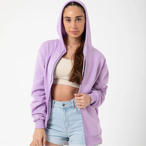 Sudadera con Capucha Unisex de Corte Regular y Cierre Completo, 100% Algodón, Cómoda y Elegante para Descansar, Atuendos Casuales, Actividades al Aire Libre en Invierno - Product Image 5