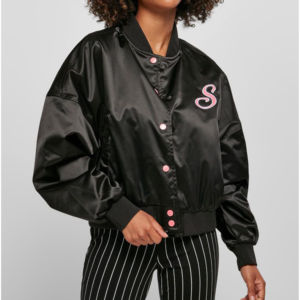 Vestes universitaires en satin pour femmes de vente chaude couleur personnalisée séchage rapide léger avec doublure en nylon fermeture éclair vers le haut - Product Image 3