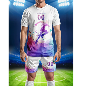 Camiseta de Fútbol Americano para Adultos, Corte Automatizado, Ligera, Blanca y Rosa con Diseño Digital, Camiseta de Fútbol - Product Image 2