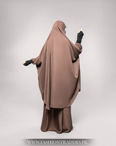 Vente en gros modeste deux pièces pour robe de prière islamique pour les femmes étage longueur à manches longues meilleure vente Ramadan & Eid Collection - Product Image 6