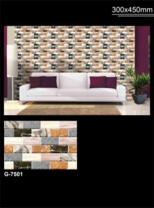 Venta caliente esmaltado decorativo 300x450 8mm QI 9052 acabado brillante cerámica porcelana baño azulejos de pared para cocina, sala de estar - Product Image 6
