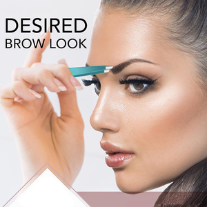 Pince à épiler oblique à pointe fine pour les sourcils faciaux et les poils incarnés des femmes et des hommes pince à épiler pointue pour le nez avec revêtement de couleur personnalisée - Product Image 3