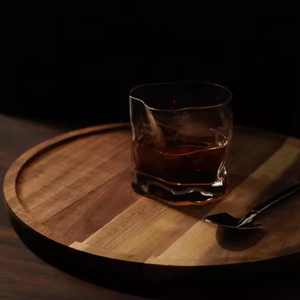 Vaisselle élégante en bois naturel Plaques en bois faites à la main de qualité supérieure Plats de service en bois durables par l'artisanat du croissant - Product Image 3