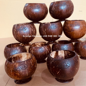 Nuevo diseño personalizado Copas de cáscara de coco/Copas de Coco para beber Buen precio y venta al por mayor por Eco2go Vietnam - Product Image 5