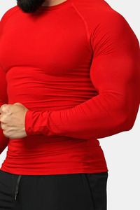 Camiseta Deportiva de Compresión de Manga Larga para Hombre, Secado Rápido, Transpirable, Ecológica, Anti-UV, Capa Base para Fitness, Logotipo Personalizado - Product Image 5