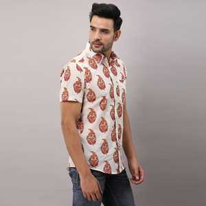 100% coton décontracté chemise blanche pour hommes boutonné régulier simple boutonnage professionnel motifs ethniques ODM 6XL pour le printemps été - Product Image 5