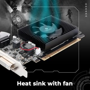 Zebronics การ์ดจอแล็ปท็อป2Gd3 Gt610สำหรับชิปเซ็ต DDR3หน่วยความจำสำหรับ X16อินเตอร์เฟซ PCI Express 2.0 - Product Image 4
