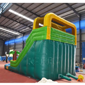 Parcours d'obstacles gonflable commercial géant sur le thème des blocs de construction, aire de jeux extérieure pour enfants et adultes avec souffleur, garantie de trois ans - Product Image 3