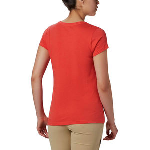 Camisetas de mujer de alta calidad hechas en Material de poliéster Color personalizado cuello redondo algodón transpirable camiseta de mujer para ropa informal - Product Image 6