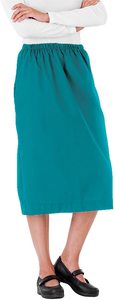 Jupes de travail pour femmes en coton respirant de haute qualité, coupe droite, personnalisables, vente en gros OEM - Product Image 2