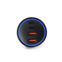 Chargeur de voiture GaN 160W 4 ports 2 type-c 2 usb-a PD QC Charge rapide Adaptateur allume-cigare pour iPhone Samsung ipad Ordinateur portable