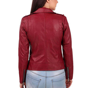 Veste en cuir de vache unisexe, coupe ajustée, décoration LOGO, matelassée, rembourrage en coton respirant, style décontracté, tendance, chauffante - Product Image 4