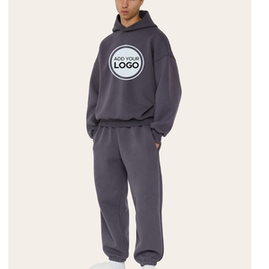 Sudadera Jogger pantalones de chándal trajes de sudor para hombres Conjunto 2 uds Sudadera con capucha Jogger chándales Sudadera con capucha pantalones hombres chándal - Product Image 4