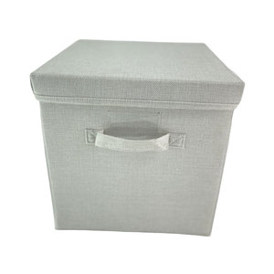 <b>Boxes</b> Fabric <b>Storage</b> Baskets With Rope Handles for Cupboards <b>Shelves</b> Wardrobe Clothes Collapsible Large Fabric <b>Storage</b> Cube - Product Image 3