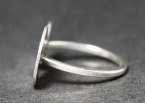 High Quality 925 <b>Sterling</b> <b>Silver</b> Double Disc <b>Rings</b> <b>Adjustable</b> Minimalist Vintage Style Jewelry for Weddings Gifts Wholesale - Product Image 4