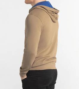 Wholesale Factory's Casual <b>Zip</b> Up <b>Hoodies</b> With Two <b>Pockets</b> Men Customizable Blank Sweatshirts Slim Fit Fleece Styles Available - Product Image 4