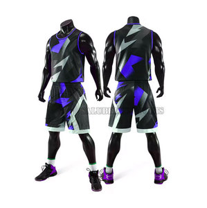 Conjuntos de camisetas de baloncesto de poliéster personalizadas al por mayor XS a 5XL talla grande logotipo impreso transpirable nombre/número para ocasiones de entrenamiento - Product Image 6