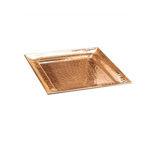 Plateau de service en cuivre de forme rectangulaire Offre Spéciale plateau de créateur fait main plateau décoratif en cuivre de dernière arrivée - Product Image 5