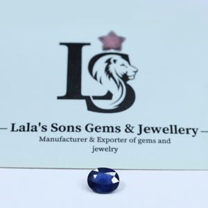 Zafiro Azul Natural de la Mejor Calidad, 100% Natural, Calentado, 2.02 Quilates, Forma Ovalada, Color Azul Real, Piedra de Nacimiento de Septiembre, para Hacer Colgantes - Product Image 4