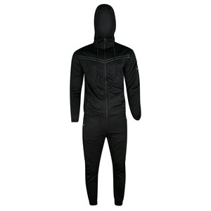 Conjunto Deportivo Unisex Rojo Multicolor con Logotipo Personalizado, Pantalones Utilitarios Multibolsillos, Chaqueta sin Mangas, Resistente al Viento, Transpirable, Poliéster/Algodón - Product Image 5