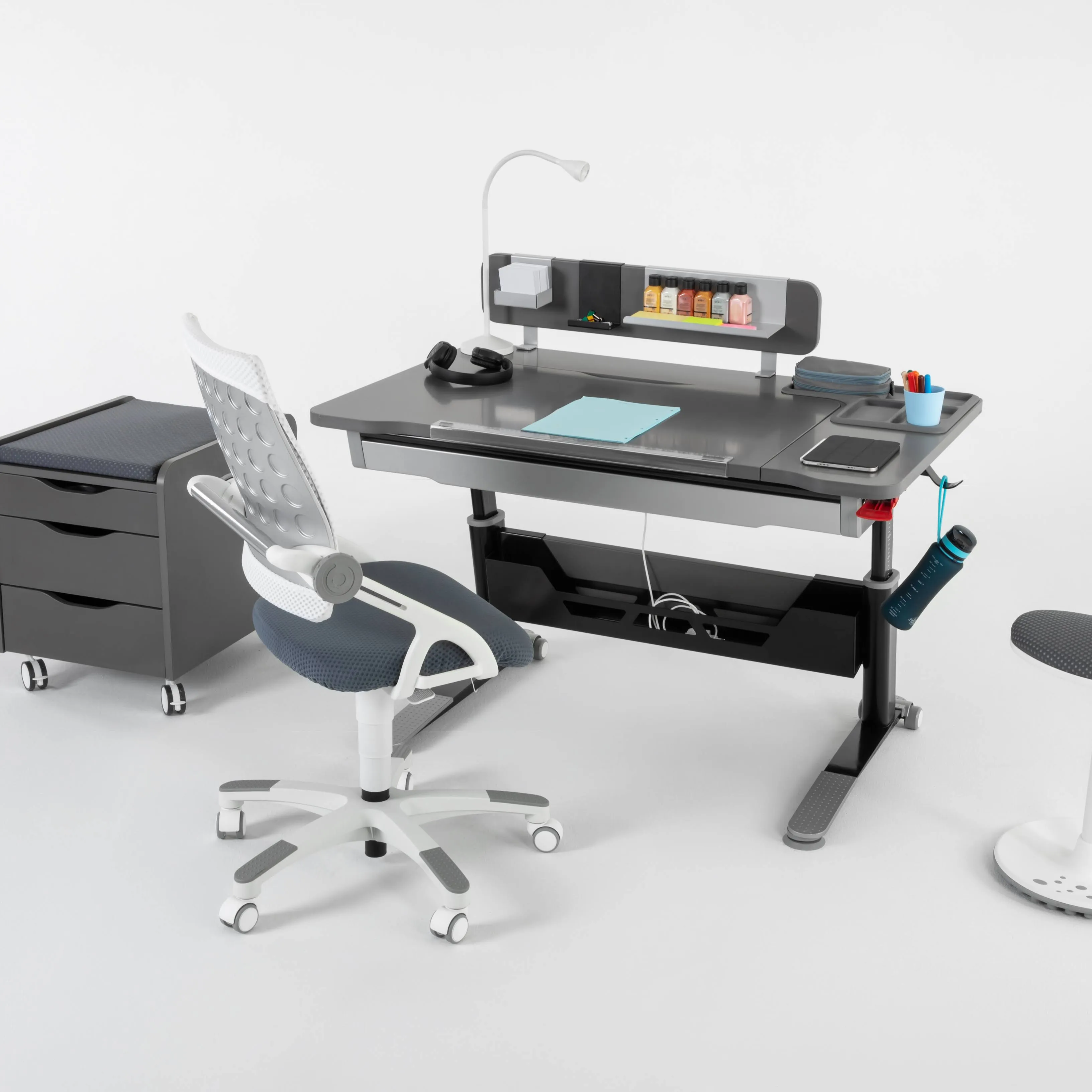 Yükseklik ayarlanabilir çocuklar için çalışma masası masa ve sandalye yeni Model ve tasarım ayarlanabilir ergonomik masa
