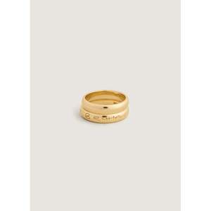 Bague Confort en Or Massif 14 carats avec Gravure de 1,5 mm, Motif Manuscrit Héritage, pour Usage Quotidien Unisexe - Product Image 4