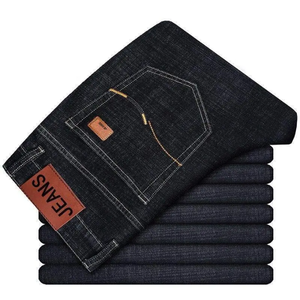 Pantalones Vaqueros de Mezclilla para Hombre, Pantalones Casuales de Mezclilla para Hombre, Ajustados, Elásticos, Estilo Urbano, en Venta - Product Image 4