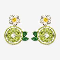 Boucles d'oreilles brodées en forme d'orange tendance 2026, nouvelles tendances de la mode, bijoux faits à la main avec des perles pour femmes et filles, exportateur d'Inde