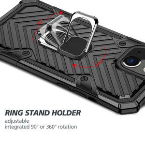 iPhone 13 6.1 iPhone 14 6.1Compatible W/ iPhone 16E/17E Premium Duty <b>Ring</b> Stand With Magnet Cases - Product Image 2