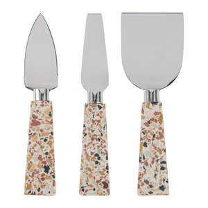 Juego de queso Chapado en plata hecho a mano, con mango anudado de hilo, rebanador de queso, tenedor de mantequilla, esparcidor y rebanador - Product Image 6