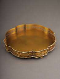 Bandeja de servicio de latón hecha a mano más vendida para uso en el hogar, Hotel y restaurante, bandeja de comida de la mejor calidad a granel - Product Image 3