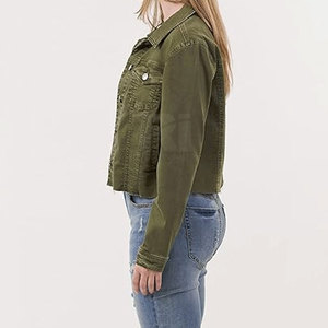 Chaqueta vaquera de mujer de diseño personalizado de alta calidad servicios OEM chaqueta vaquera de nuevo diseño para mujer hecha en Pakistán - Product Image 2