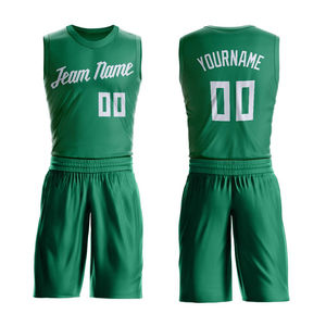 Uniforme de Baloncesto Unisex para Adultos, Color Verde Oscuro, Hecho de Poliéster, Conjunto de Jersey, Talla Personalizada, Logotipo, Talla Grande, Transpirable, Secado Rápido - Product Image 2