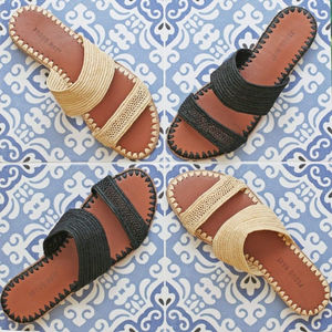 Sandalias y Zapatillas de Rafia Hechas a Mano en Marruecos, Económicas y Ecológicas, Calzado Tejido para Hombre y Mujer, Venta al Por Mayor Directa de Fábrica - Product Image 3