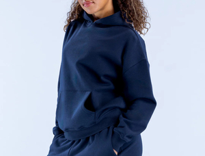 Sweat-shirt à capuche en molleton de coton de qualité supérieure, à épaules tombantes, poids lourd, pour femmes, vente en gros personnalisée, forte demande - Product Image 5