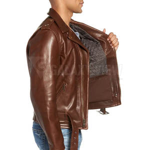 ผู้ผลิตเสื้อแจ็คเก็ตหนังจากปากีสถาน เสื้อแจ็คเก็ตหนังผู้ชายสำหรับฤดูหนาว อุ่นสบาย ราคาดีที่สุด - Product Image 3