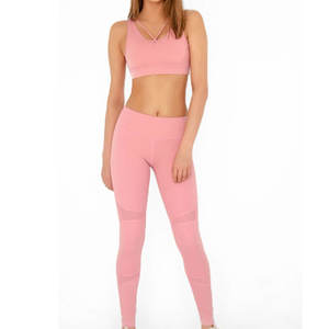 Conjunto de yoga profesional para mujer OEM de talla grande, transpirable, de secado rápido, patrón sólido, conjunto de Yoga de secado rápido para mujer - Product Image 1