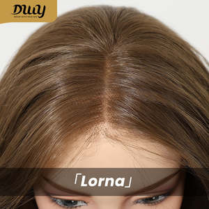 Willa DWY Pre-cut U Part Diamond Lace Long-Length <b>Wig</b> Icy Bronde Highlighted Layer-Cut Curly Hair Glueless Synthetic New Arrival - Product Image 4