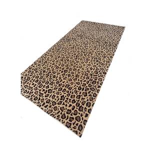 Alfombra Grande Rectangular de Lana y Viscosa con Diseño Animal y Abstracto, Tejida a Mano en Color Dorado, Modelo Top-9086, para el Hogar o el Pasillo - Product Image 2