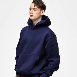 Vente en gros – Nouveaux sweats à capuche OEM 2025 pour hommes, personnalisables avec logo, en polyester/coton épais 500gsm 600gsm, en molleton bouclette brodé - Product Image 4