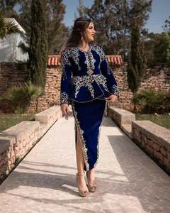 Premium Velvet Satin Lehenga <b>Jacket</b> Set Vintage Pattern Algerian Turkish Inspired Beadwork Luxurious <b>Bridal</b> Wear Eco-Friendly - Product Image 1