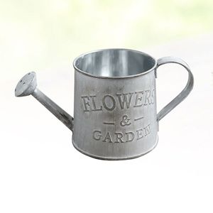 Bidon d'eau galvanisé de meilleure qualité avec poignée et finition naturelle utilisé pour l'accessoire de décoration de jardin - Product Image 1