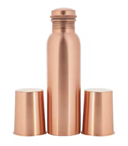 Design Health Benefit <b>Water</b> Copper <b>Bottle</b> <b>Customized</b> Size and Shape free sample by crescent crafts - Product Image 2